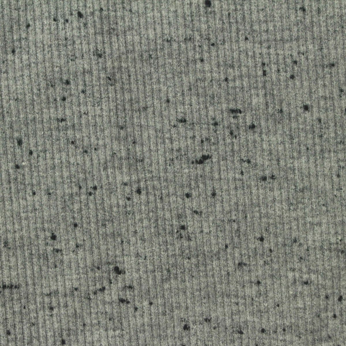 Grey Marl Rib Knit, Polyester, 374 gsm