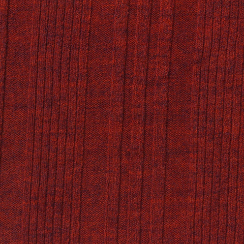 Red Marl Rib Knit, Polyester, 402 gsm