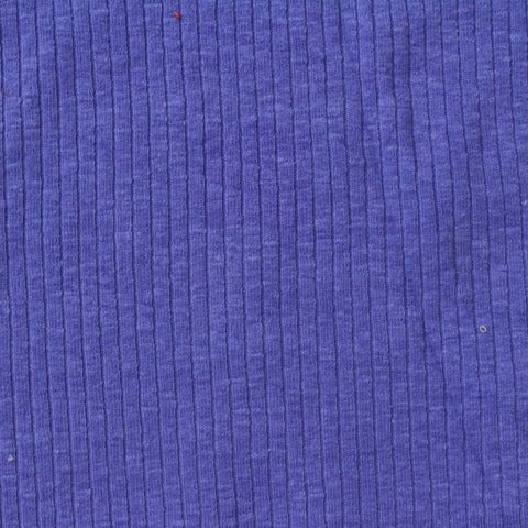 Cotton Polyester Stretch Rib Knit Fabric, 218 gsm, 143 cm — Purple