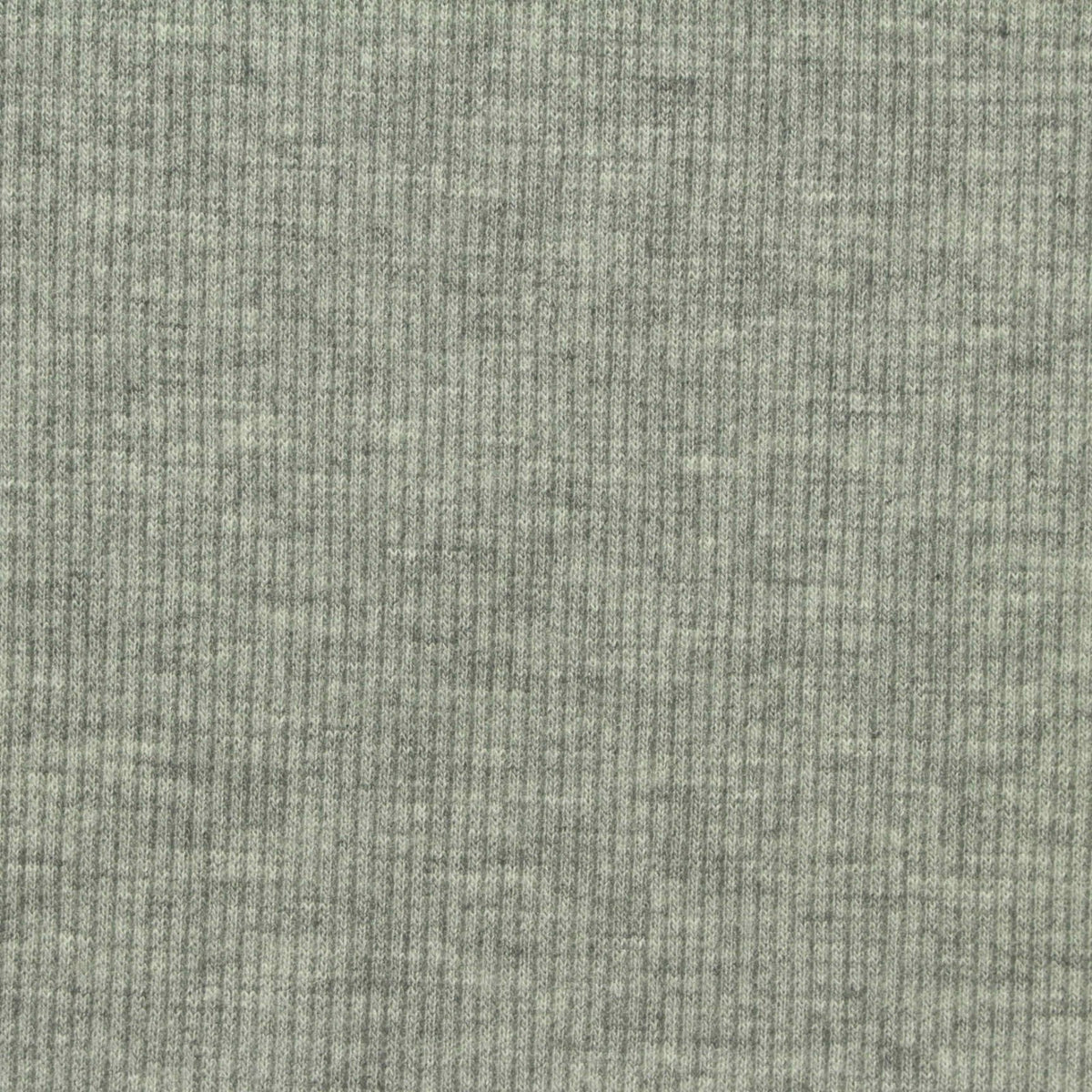 Grey Heather Rib Knit, Poly-Viscose, 258 gsm