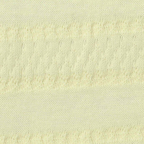 Light Yellow Horizontal-Band Jersey Knit, Cotton