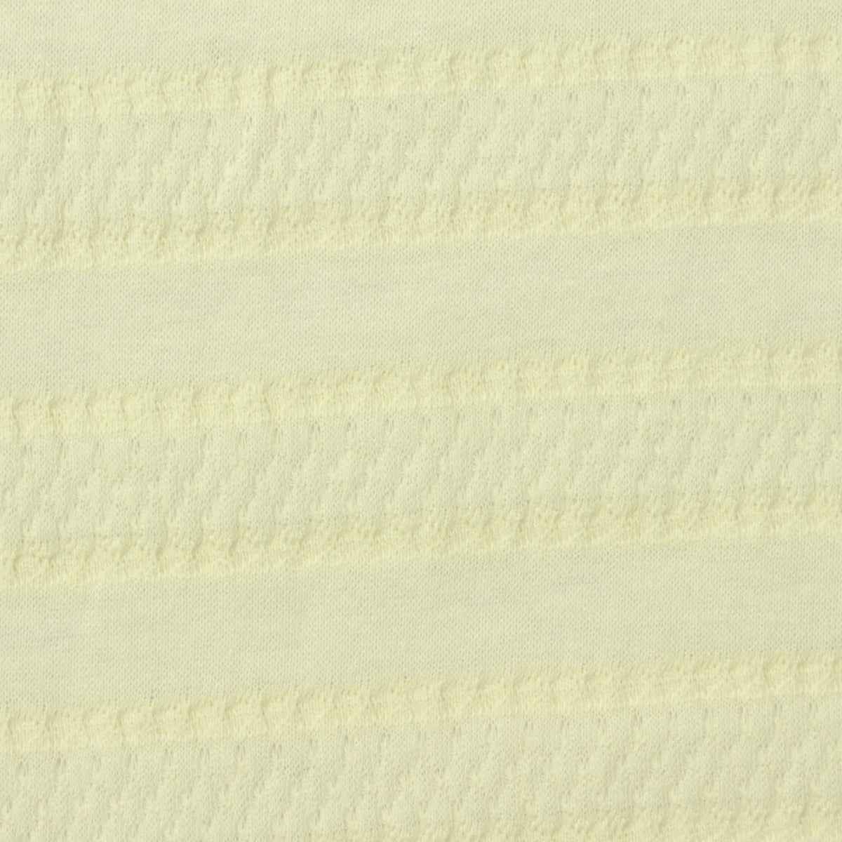 Light Yellow Horizontal-Band Jersey Knit, Cotton