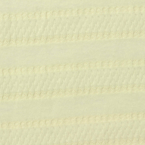 Light Yellow Horizontal-Band Jersey Knit, Cotton