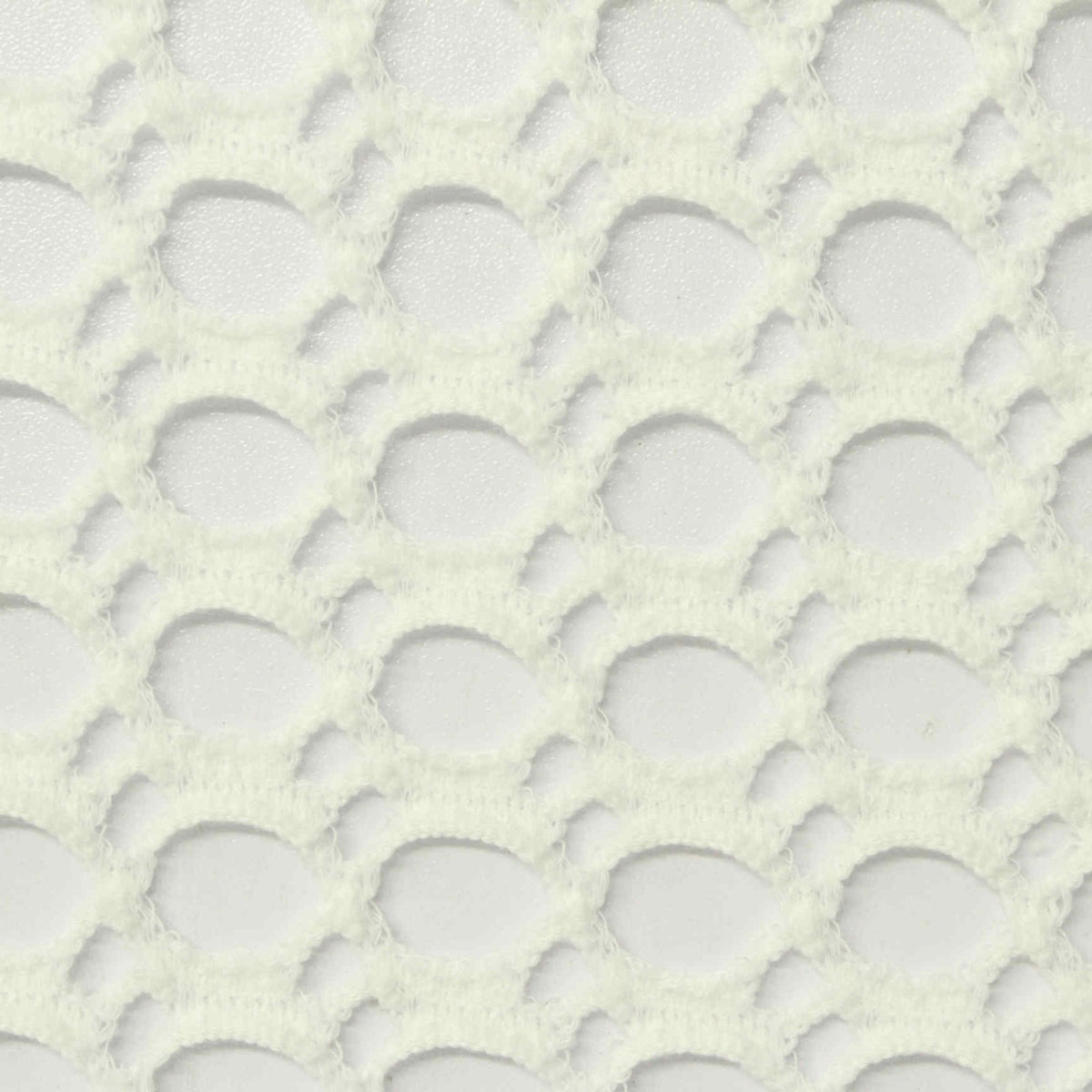 Cream Openwork Knit, Poly-Cotton