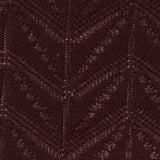 Deep Red Openwork Pointelle Knit, Polyester