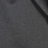 Brushed Polyester Stretch Milk Silk Knit Fabric, 200 gsm, 165 cm — Black — texture