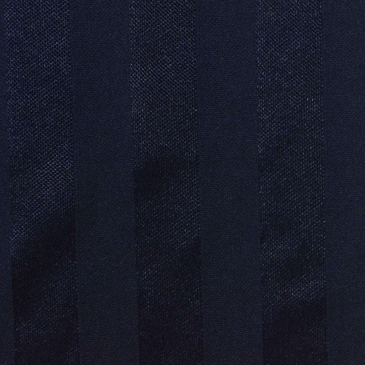 Navy Vertical-Stripe Piqué Knit, Cotton-Poly