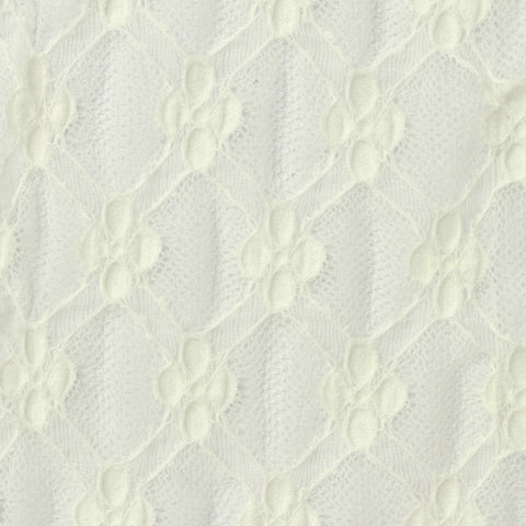 Cream Diamond Lace, Nylon-Cotton