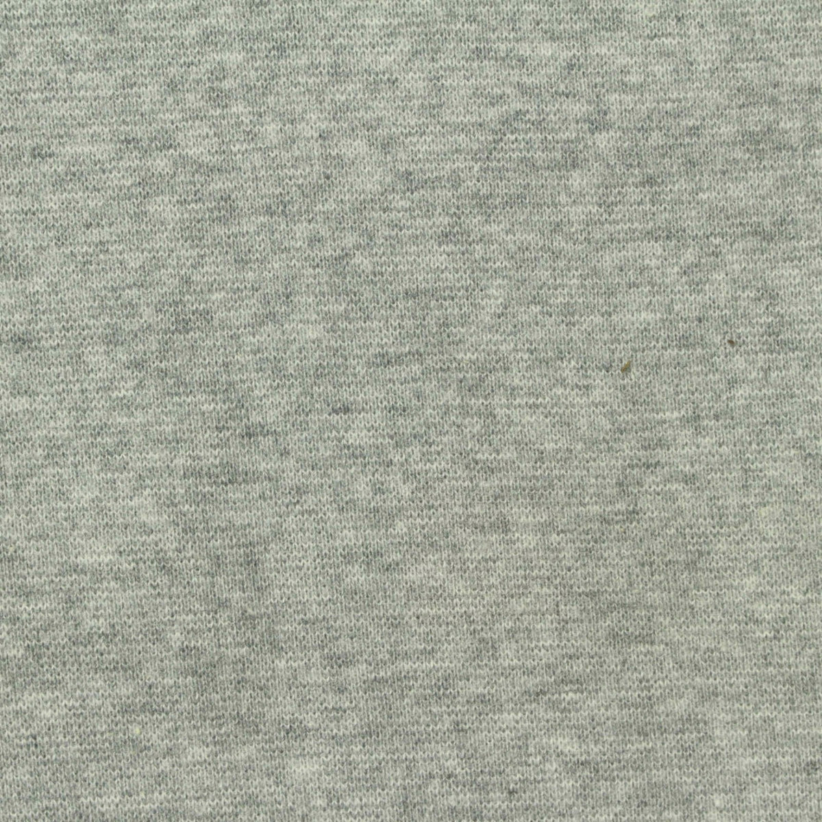 Light Grey Heathered-Marl Rib Knit, Cotton, 240 gsm