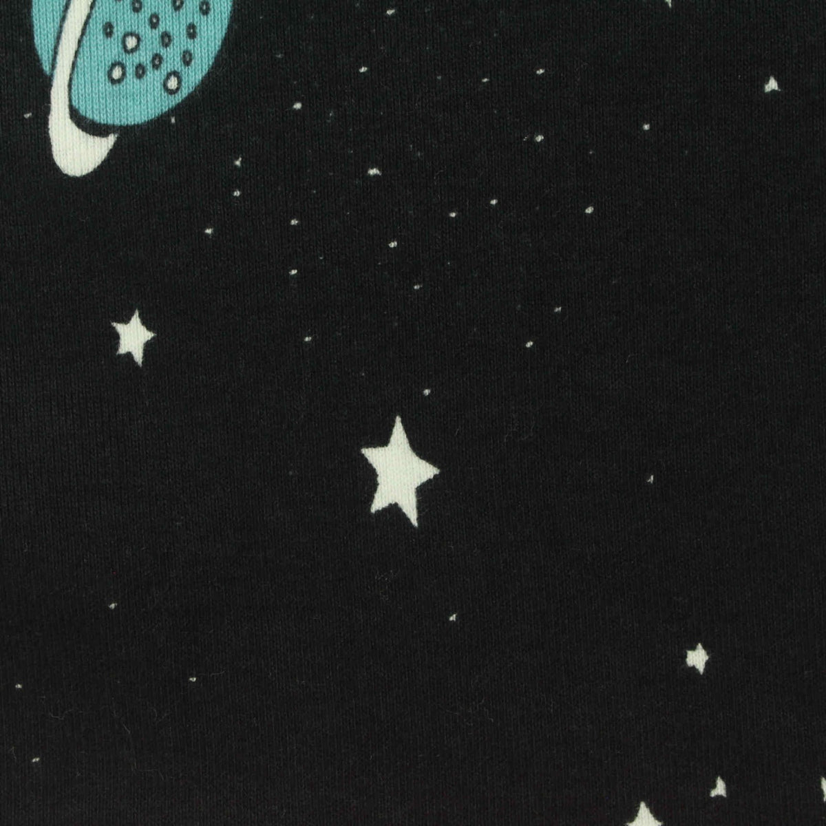 White Stars Rib Knit, Cotton