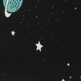 White Stars Rib Knit, Cotton