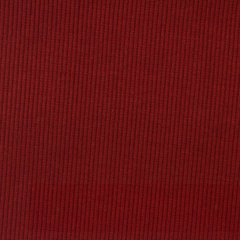 Cotton Stretch Rib Knit Fabric, 450 gsm, 121 cm — Red