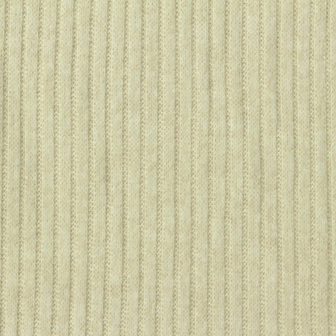 Brushed Polyester Stretch Rib Knit Fabric, 190 gsm, 155 cm — Khaki