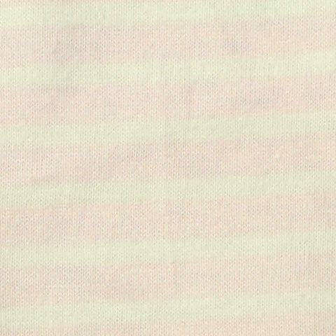 Light Pink Horizontal-Stripe Jersey Knit, Cotton