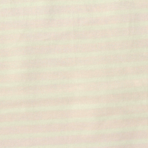 Light Pink Horizontal-Stripe Jersey Knit, Cotton