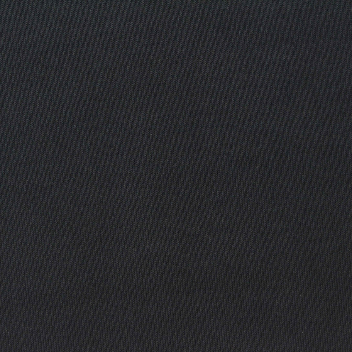 Cotton Stretch Rib Knit Fabric, 335 gsm, 195 cm — Black