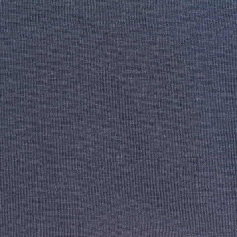 Cotton Polyester Jersey Knit Fabric, 185 gsm, 165 cm — Navy