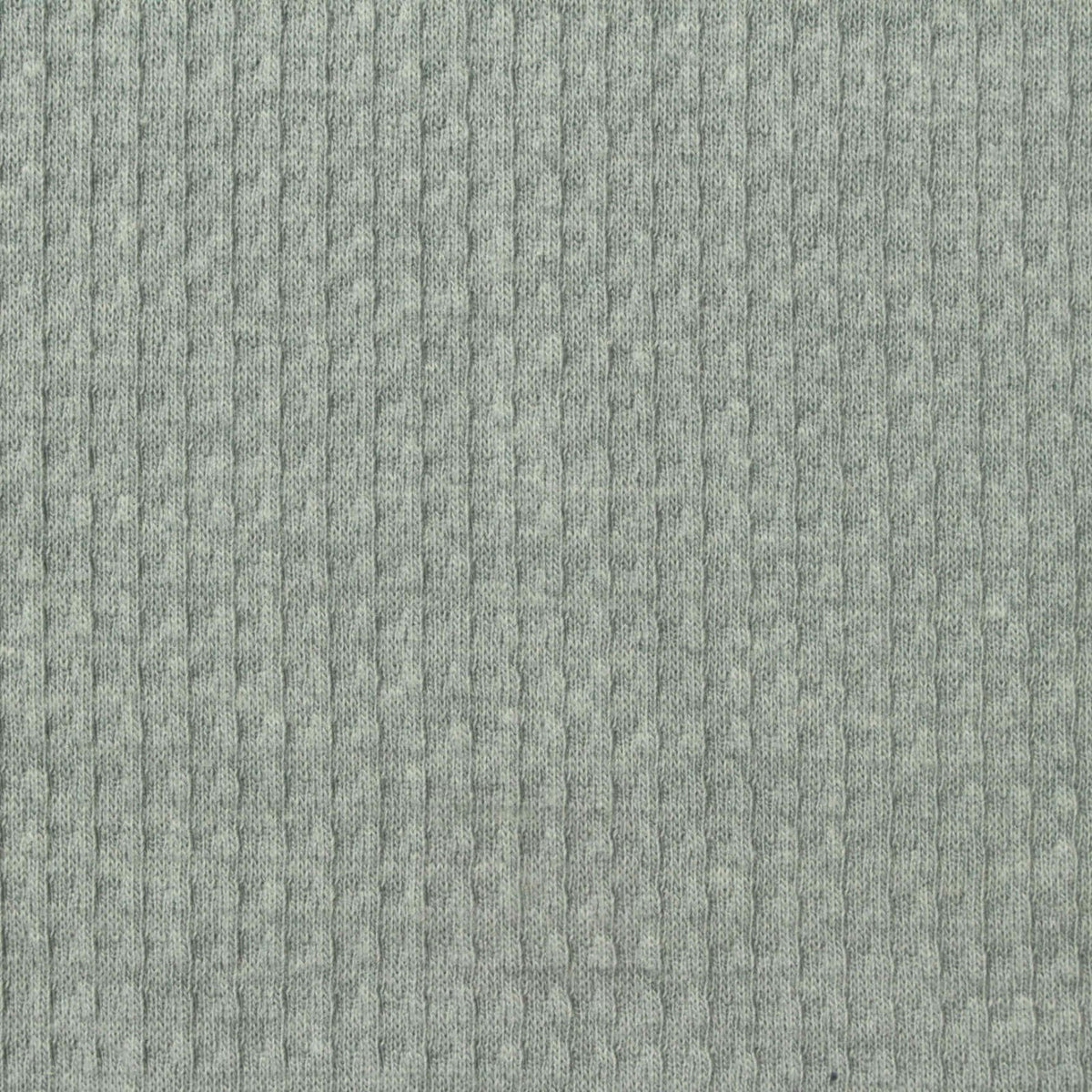 Polyester Cotton Waffle Knit Fabric, 290 gsm, 165 cm — Grey