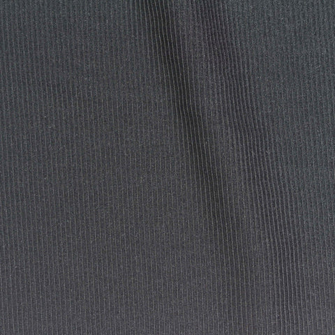Polyester Stretch Rib Knit Fabric, 250 gsm, 150 cm — Grey