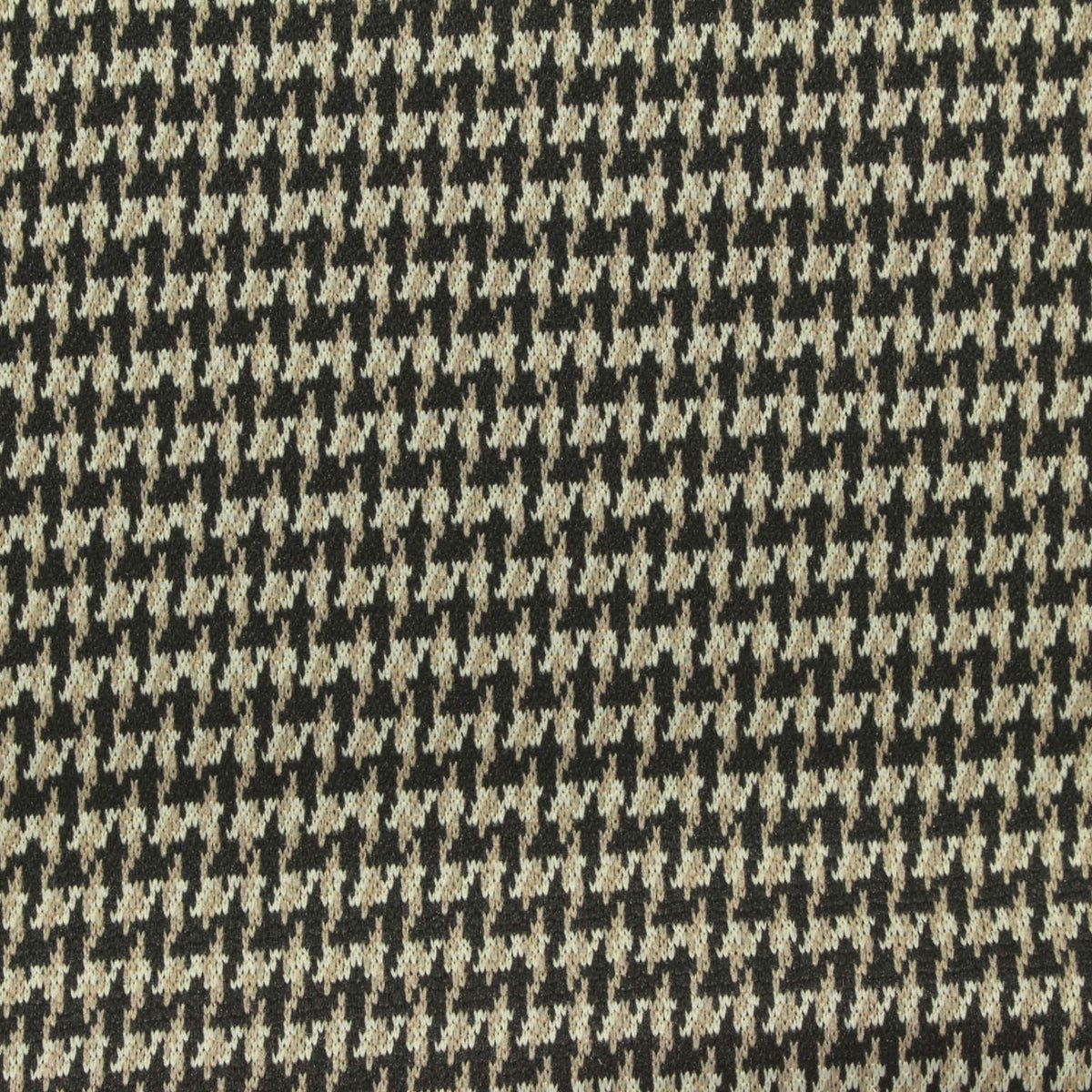 Dark Brown Fine-Houndstooth Jacquard, Polyester