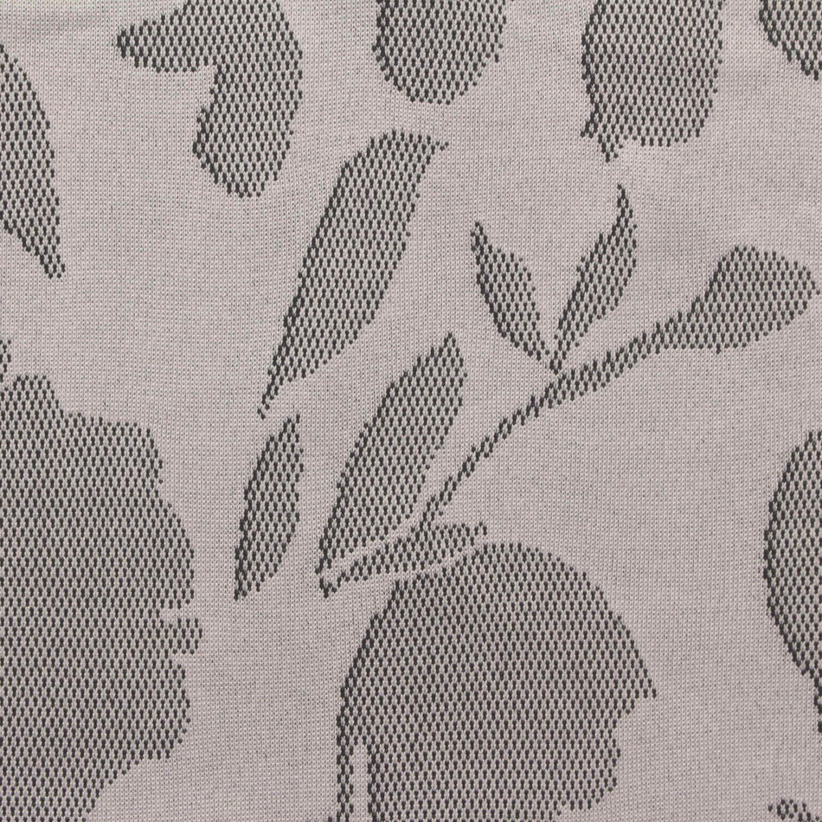 Dark Grey Birds Jersey Knit, Polyester