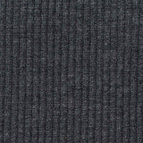 Polyester Viscose Stretch Rib Knit Fabric, 360 gsm, 155 cm — Grey — texture