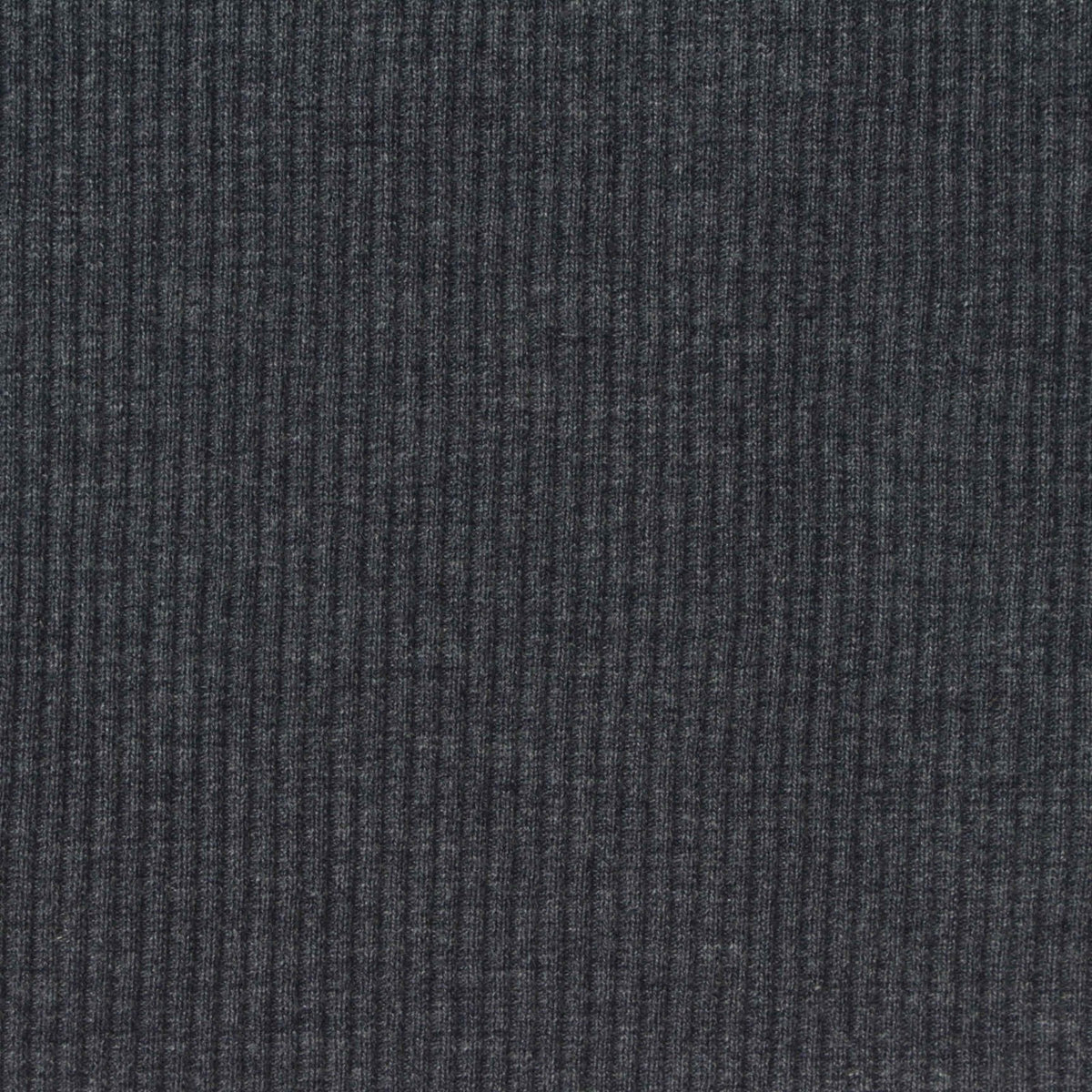 Polyester Viscose Stretch Rib Knit Fabric, 360 gsm, 155 cm — Grey