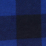 Blue Check Interlock Knit, Polyester