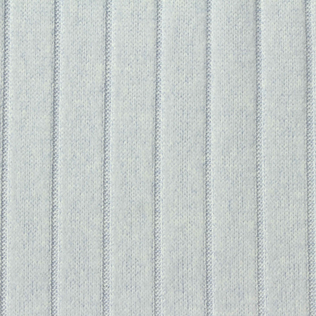 Light Blue Marl Rib Knit, Polyester, 190 gsm