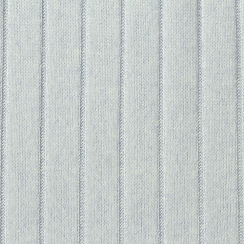 Light Blue Marl Rib Knit, Polyester, 190 gsm