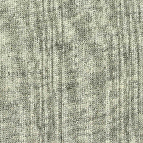 Light Grey Marl Rib Knit, Cotton-Viscose, 220 gsm