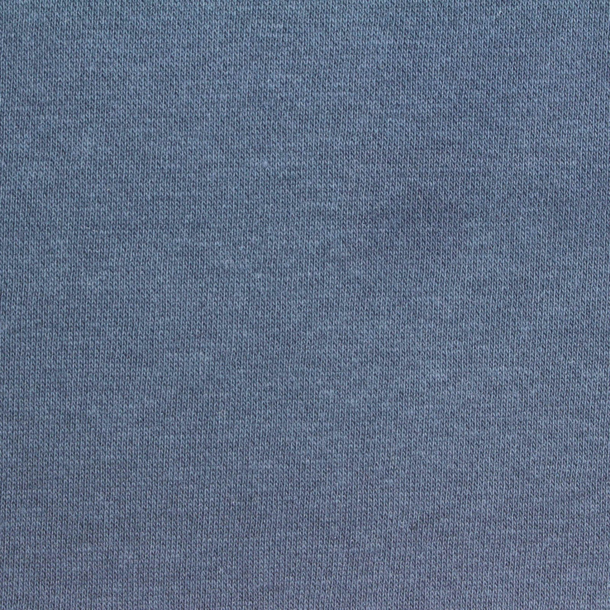 Blue-Grey Marl French Terry, Cotton-Poly, 380 gsm