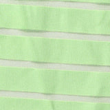 Light Green Horizontal-Stripe Milk Silk Knit, Polyester — texture