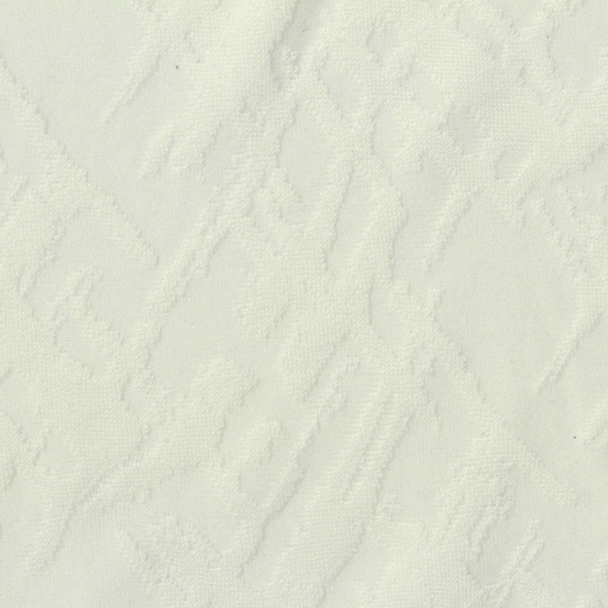 Cream Wavy-Line Pointelle Knit, Polyester