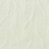 Cream Tone-on-Tone Floral Pointelle Knit, Polyester