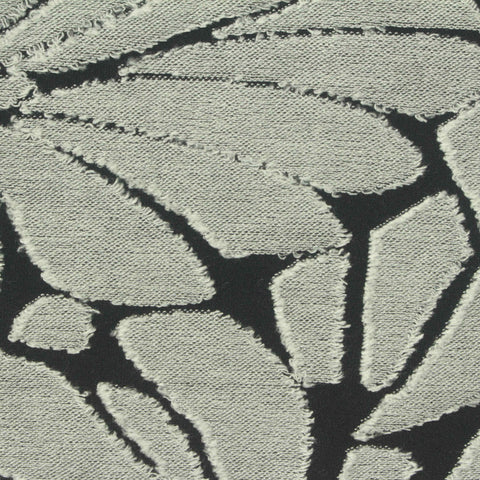 Jacquard Viscose Polyester Stretch Jersey Knit Fabric, 220 gsm, 158 cm — Grey