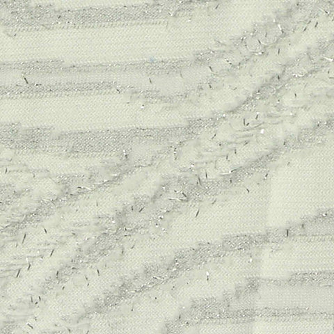 Silver Wavy-Animal Print Jersey Knit, Poly-Metallic