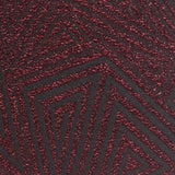 Red Glitter Interlock Knit, Poly-Metallic