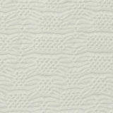 White Wavy-Line Jersey Knit, Polyester
