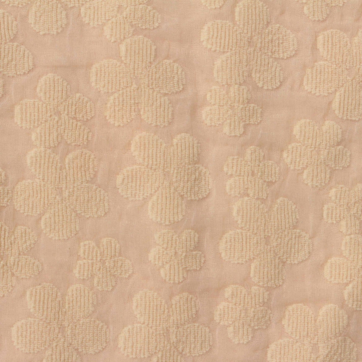Beige Floral Jacquard, Poly-Nylon
