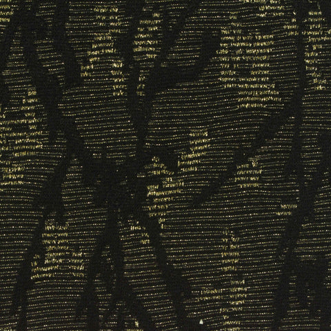 Gold Abstract Pointelle Knit, Polyester, 140 gsm