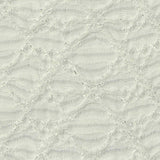 Cream Wavy-Diamond Jersey Knit, Polyester — texture
