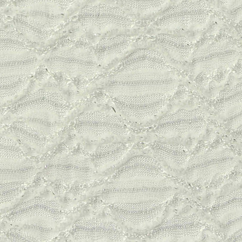 Cream Wavy-Diamond Jersey Knit, Polyester