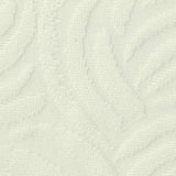 Cream Leaf Pointelle Knit, Polyester — texture