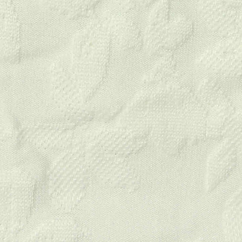 Cream Tone-on-Tone Floral Pointelle Knit, Polyester, 261 gsm