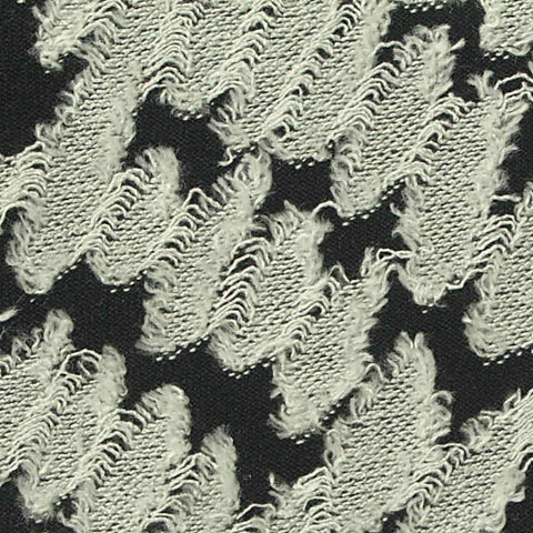 Off-White Textured Jersey Knit, Viscose-Poly