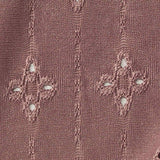 Mauve Geometric-Eyelet Jacquard, Polyester — texture