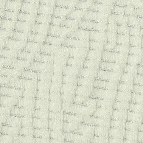 Off-White Textured-Dash Pointelle Knit, Polyester