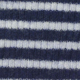 Navy Horizontal-Stripe Rib Knit — texture