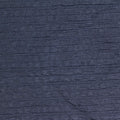 Striped Brushed Polyester Stretch Crepe Fabric, 310 gsm, 148 cm — Navy